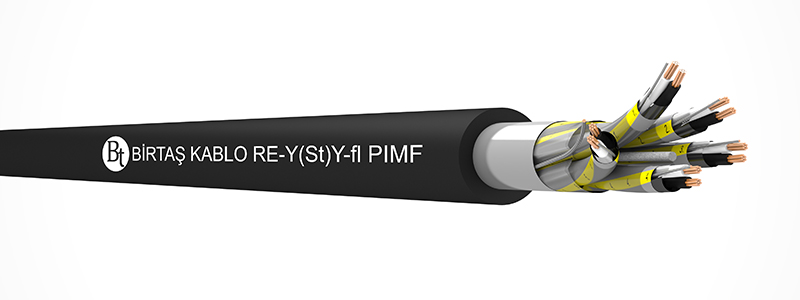 RE-Y(St)Y-fl PIMF    70°C  /  300 V Cu/PVC/ISCR/OSCR/PVC